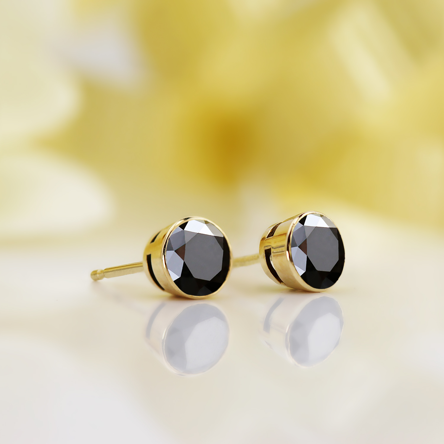 Iced Black Diamond Stud Earrings Mens - lagoagrio.gob.ec