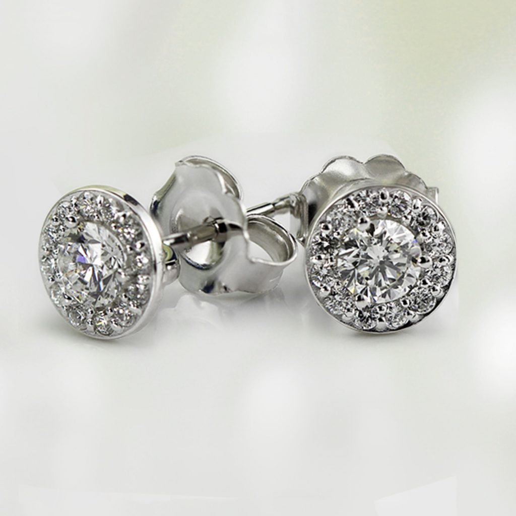 Friction back vs Screw back diamond stud earrings